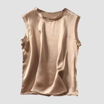 Meliora | Dames Mouwloze Satijnen Top – Luxe, Lichtgewicht & Elegante Look