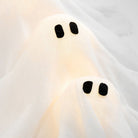 Light-Up Ghost Halloween Wreath with 12 LED Ghosts