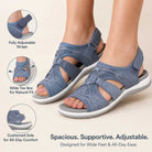 Women's Adjustable Orthopedic Sandals with Arch Support and Wedge Sole