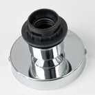 Flush Mount Ceiling Light with Crystal Shade - Black Brass Finish