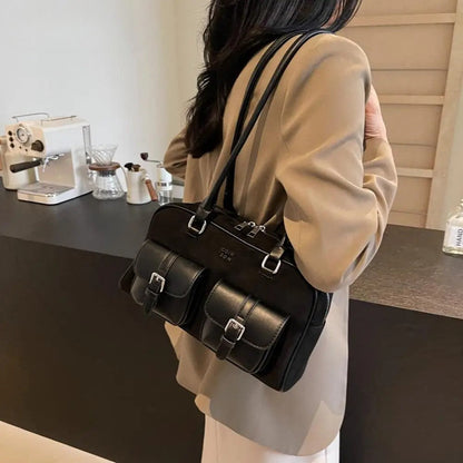 Dames Retro Schoudertas – Vintage Look, Dagelijks en Avond