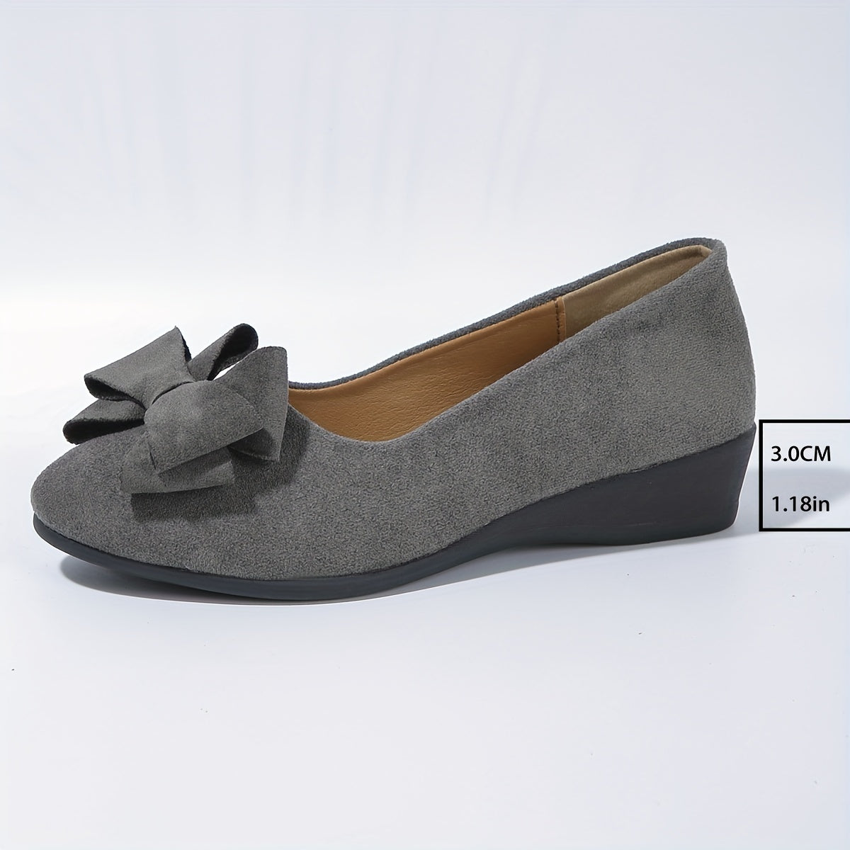 Women's Orthopaedic Flat Shoes with Bow Detail