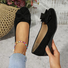 Women's Orthopaedic Flat Shoes with Bow Detail