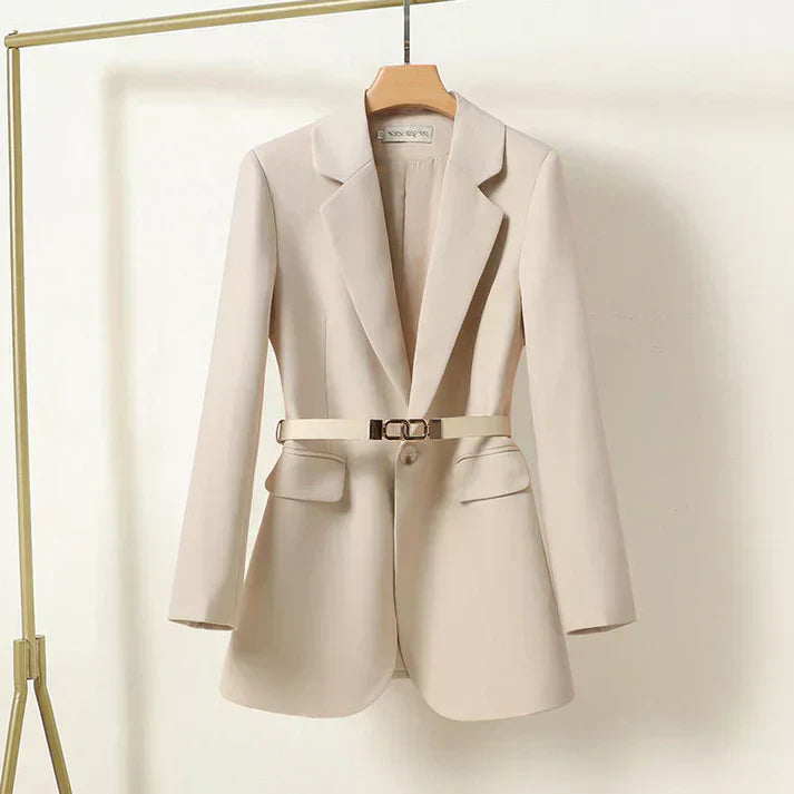 Elegante Blazer met Tailleband | Dames blazer met getailleerde pasvorm en klassieke snit