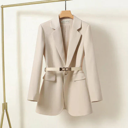 Elegante Blazer met Tailleband | Dames blazer met getailleerde pasvorm en klassieke snit