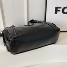 Women's Shoulder Bag in Vegan Leather - Structured Multi-Pocket Design