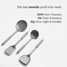 Titanium Cookware Set – Frying Pan, Utensils & Cutting Board