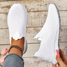 Hanne | Dame Slip-On Sneakers Med Strikkenet Overdel Og Lav Profil