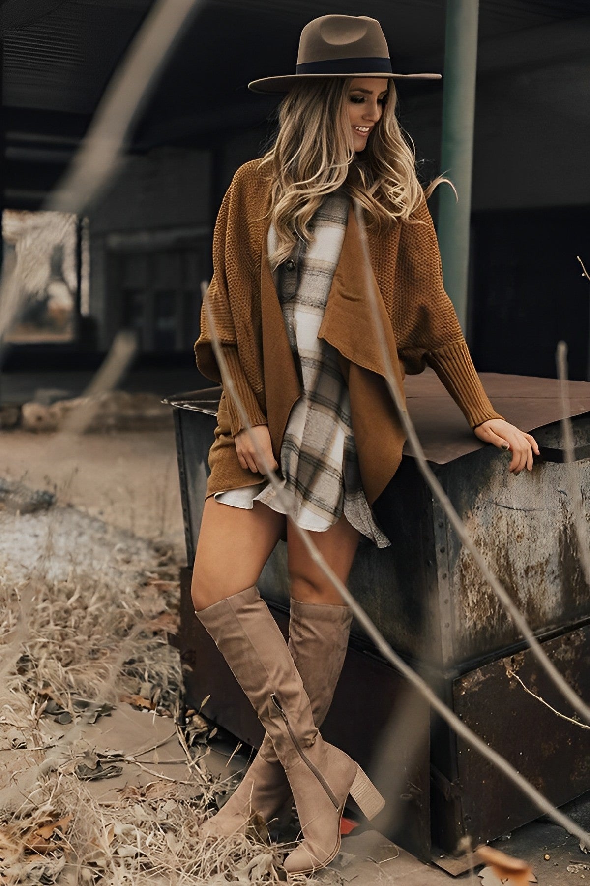 Dames Kniehoge Laarzen – Suede, Herfst/Winter, Casual en Avondkleding