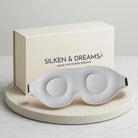 3D Contoured Sleep Mask – Light-Blocking & Lash-Friendly | Silken & Dreams