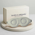 3D Contoured Sleep Mask – Light-Blocking & Lash-Friendly | Silken & Dreams