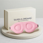 3D Contoured Sleep Mask – Light-Blocking & Lash-Friendly | Silken & Dreams