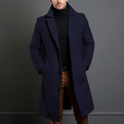 Men's Formal Winter Coat - Tailored Wool-Blend Overcoat