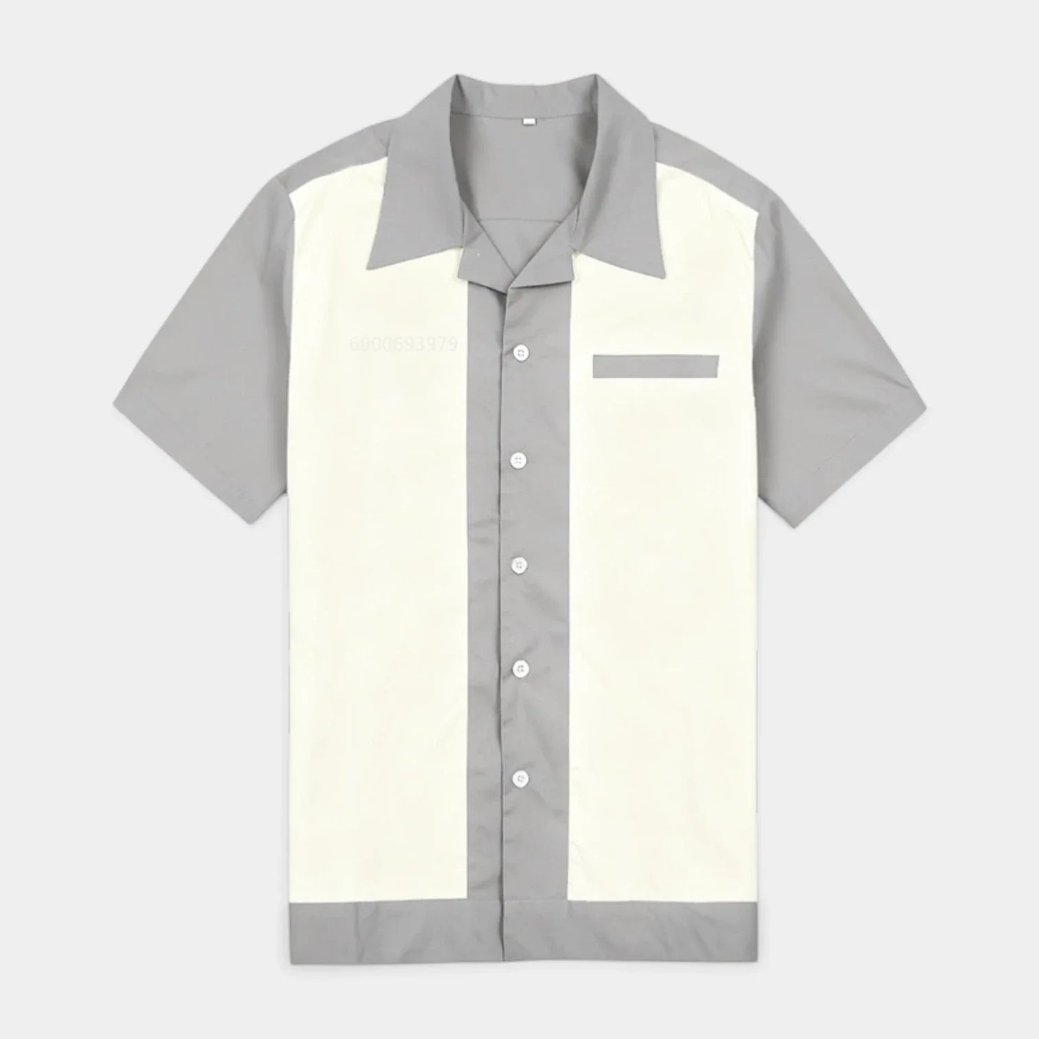 Mens Shirts Short Sleeve Button-Up Camp Collar