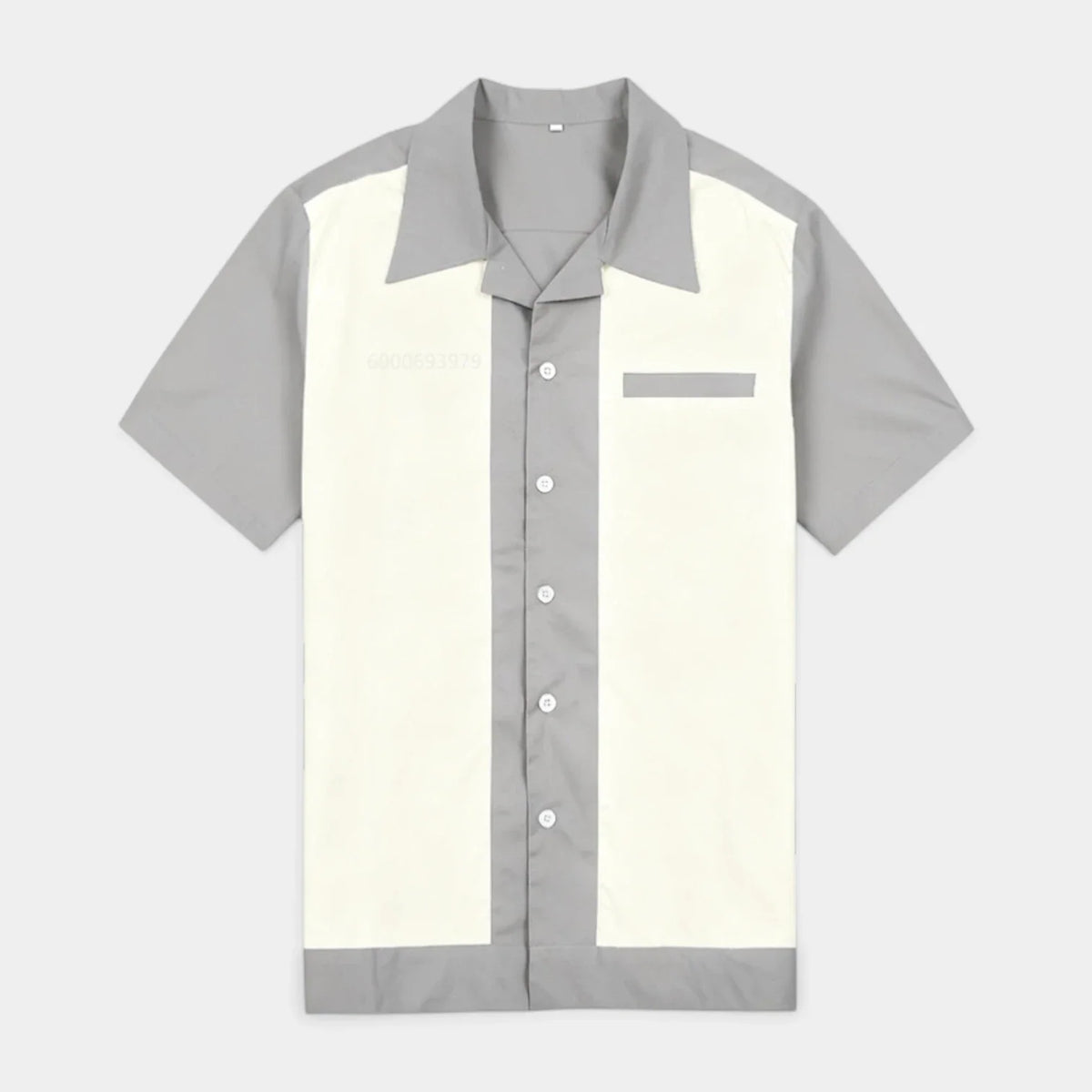 Mens Shirts Short Sleeve Button-Up Camp Collar