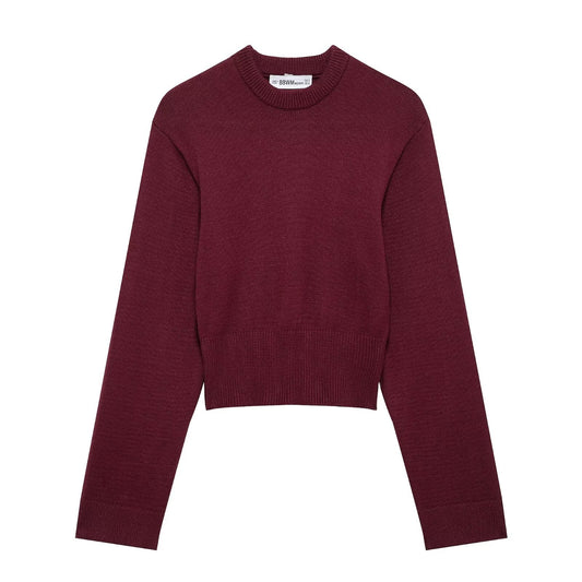 Nora Sweater | Dames trui in groen met losvallende pasvorm