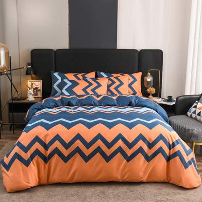 Bedovertrek Set – Polyester, Abstract Patroon in Diverse Kleuren voor Slaapkamerdecoratie