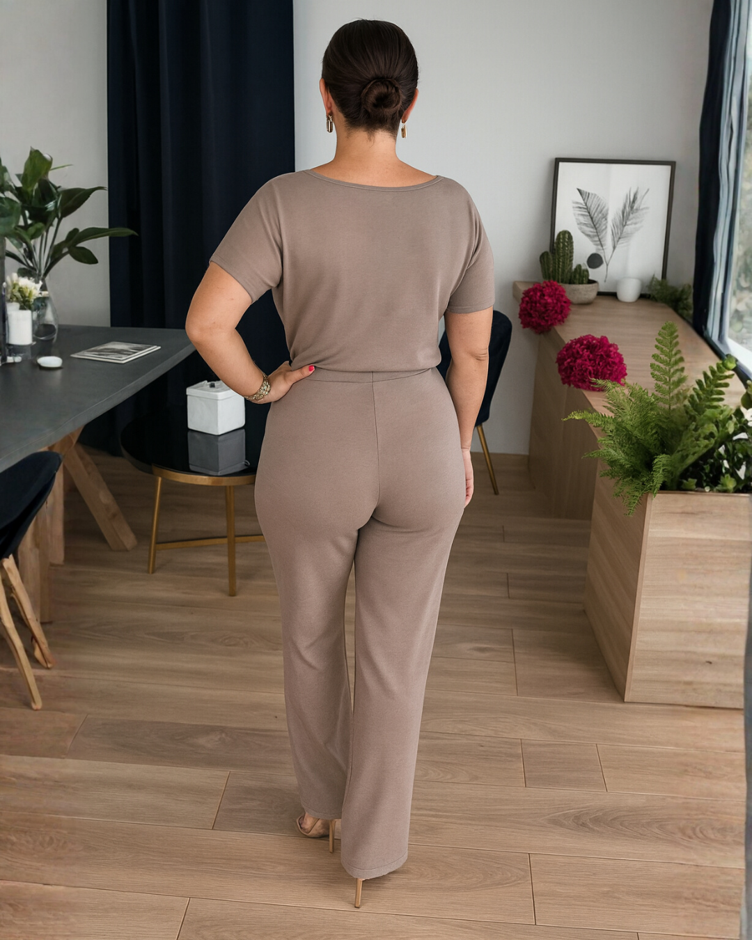 Dames Drie-delige Set – Elegante Pasvorm, Geschikt voor Casual en Avondkleding