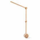 Natural wood cot mobile arm bracket with mounting clamp