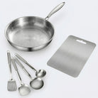 Titanium Cookware Set – Frying Pan, Utensils & Cutting Board