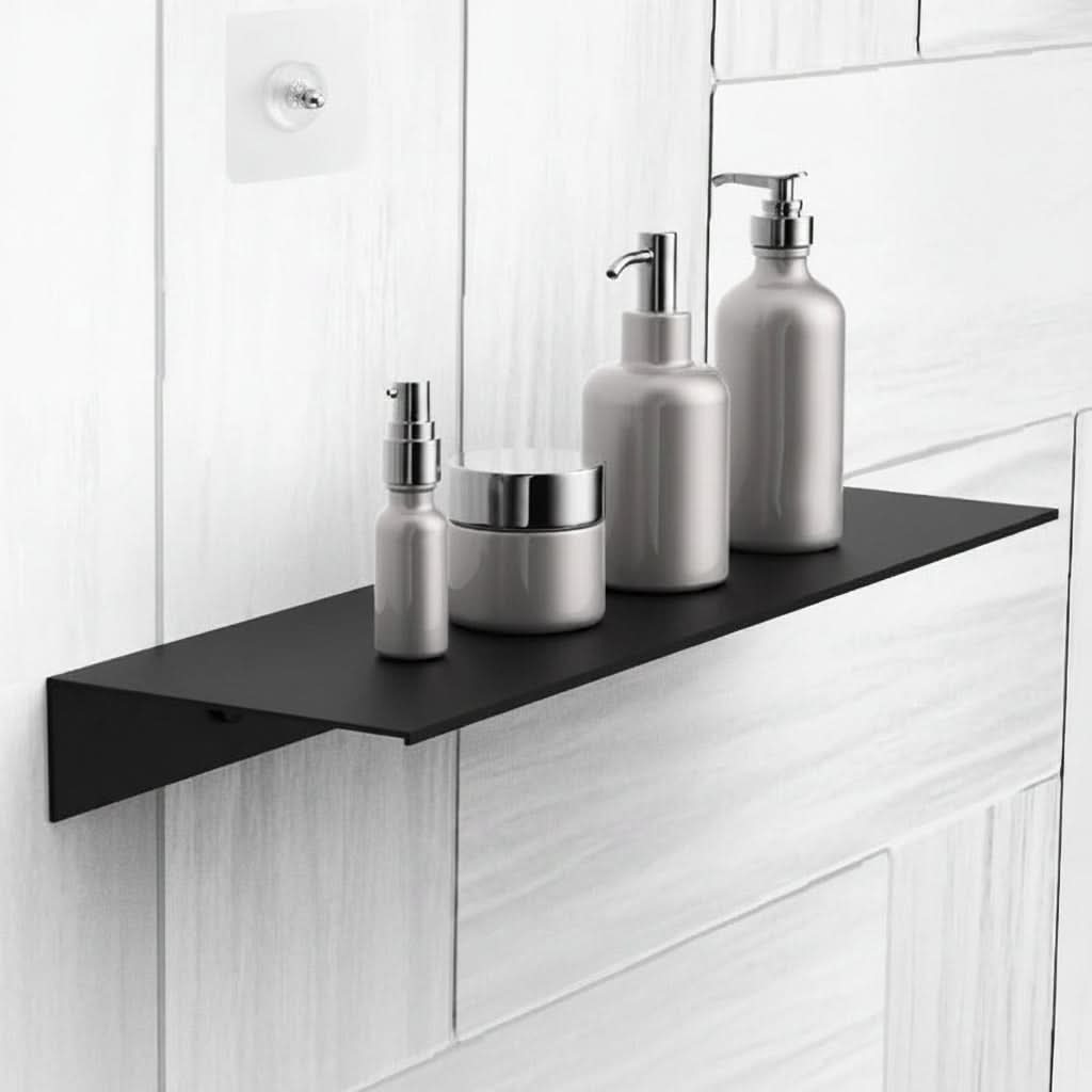 Floating Wall Shelf No-Drill Adhesive Mount, 5kg Capacity