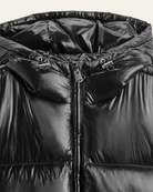 Men's Down Jacket Nylon Glossy Finish Goose Feather Fill