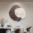 Modern Wood Accent Wall Clock with Soft LED Backlight