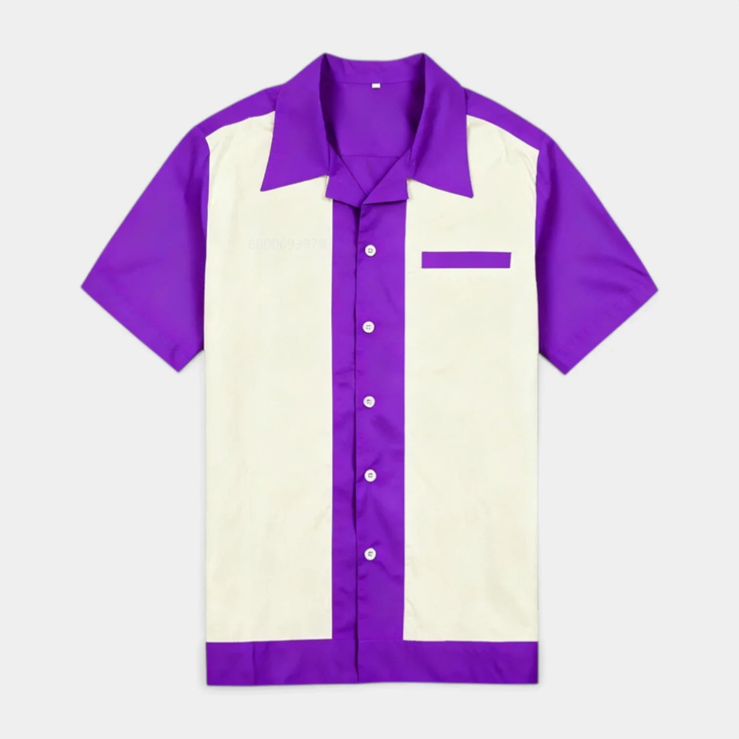 Mens Shirts Short Sleeve Button-Up Camp Collar