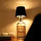 Rechargeable Bottle Topper Table Lamp - Dimmable Cordless LED Light