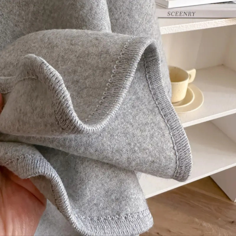 Winddichte Poncho – Microfibre Blend, Chic en Vrouwelijk voor Herfst en Winter Outfits