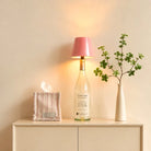 Rechargeable Bottle Topper Table Lamp - Dimmable Cordless LED Light