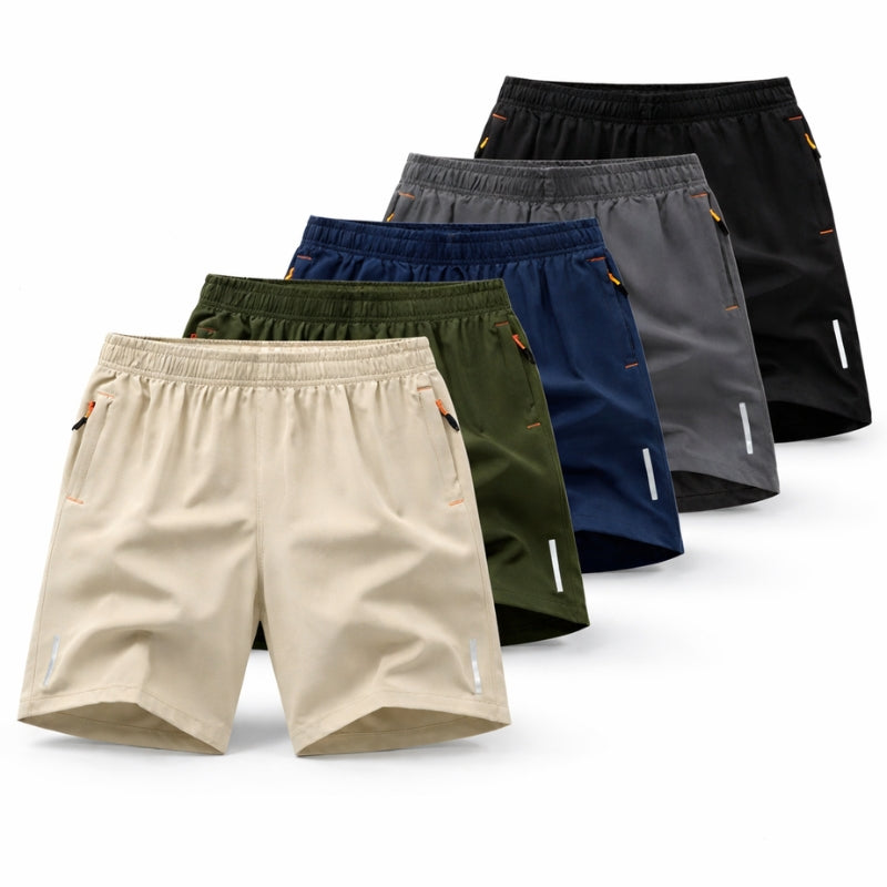 Men's Moisture-Wicking Training Shorts – Pack of 5