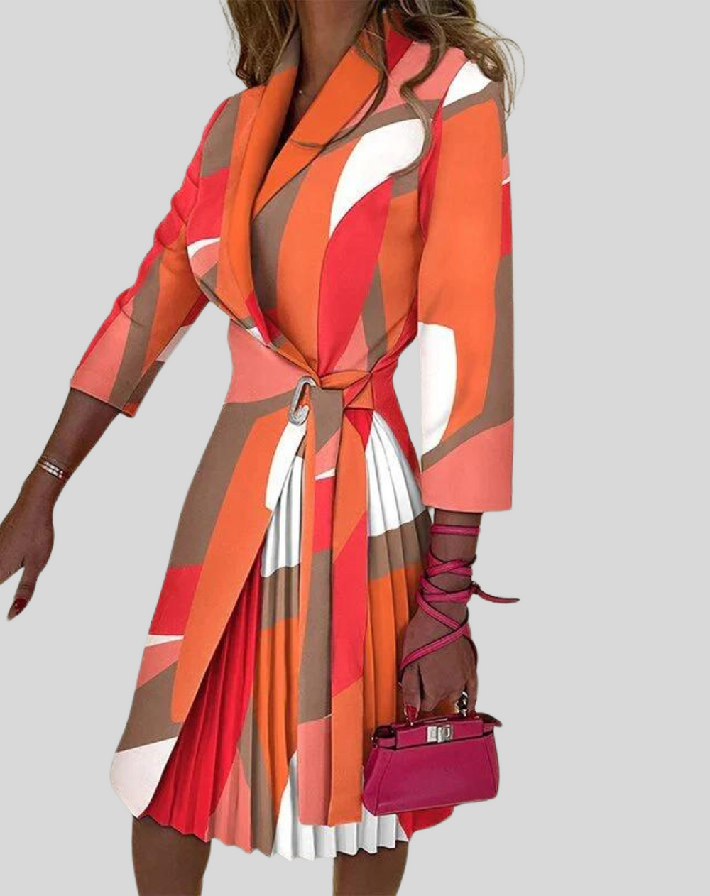 Milou | Dames Blazerjurk met Plissé Rok – Elegante Pasvorm & Stijlvolle Details