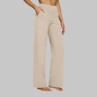 Women's High-Waist Stretch Pants – Soft Comfort Fit Trousers