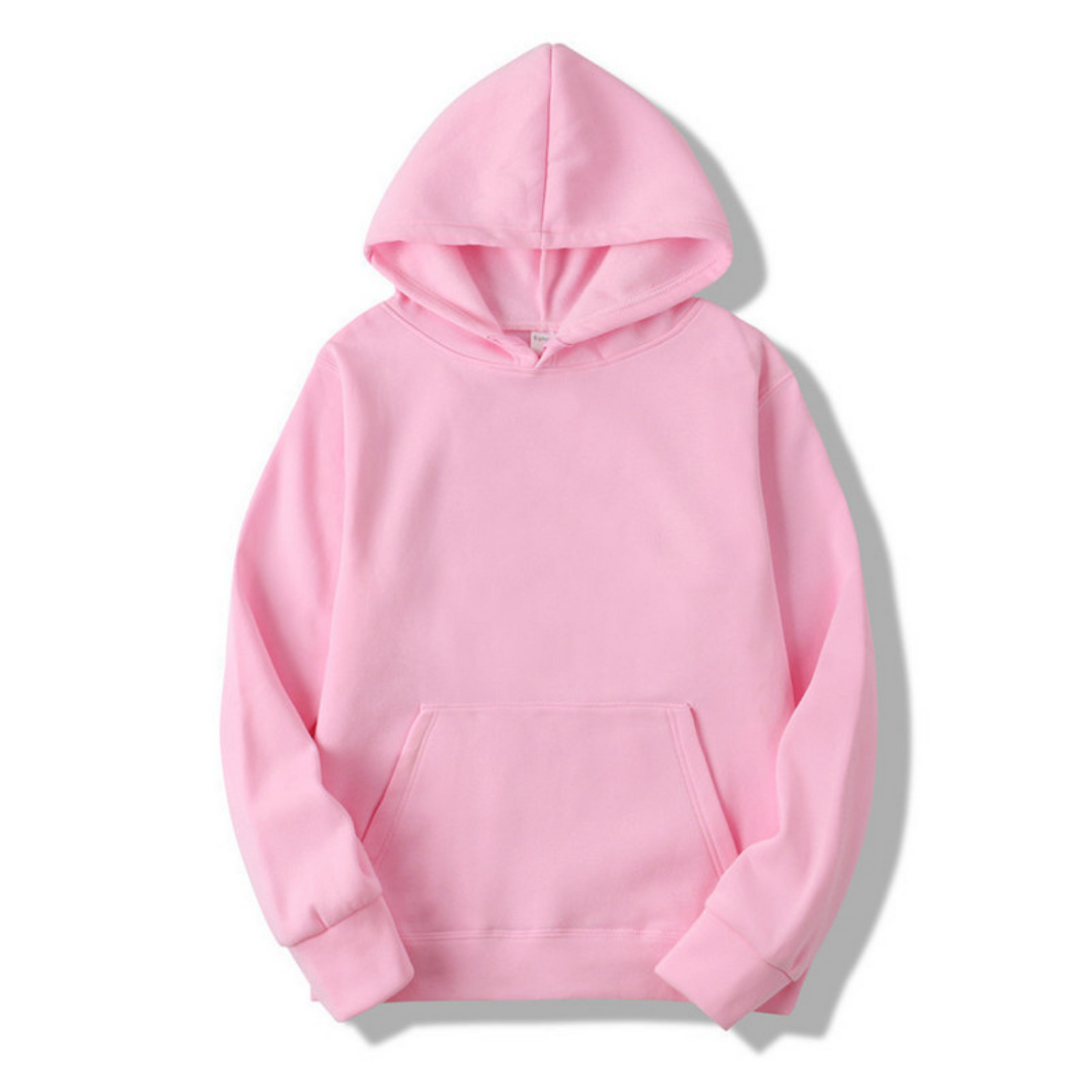 Dames Basic Hoodie met Capuchon – Casual Trui met Fleecevoering