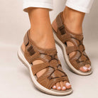 Women's Adjustable Orthopedic Sandals with Arch Support and Wedge Sole
