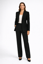 Tailleur Femme – Blazer Structuré & Pantalon Droit, Ensemble Élégant Bureau Soirée – vue 5