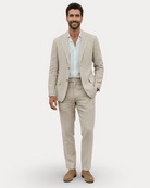 Men's Tailored Linen Suit – Breathable Wedding & Formal Wear