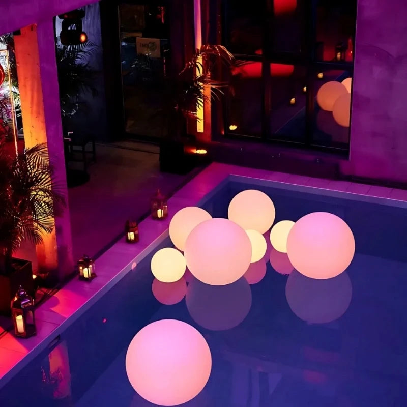 Spherical Outdoor Garden Light with Remote Control - 16 Colours, Weather-Resistant