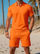 Men's Polo Shirt and Shorts Summer Set