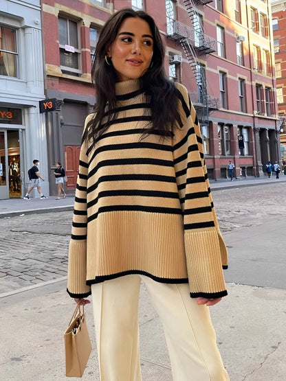 Dames Oversized Coltrui – Katoen, Losvallend, Casual voor Herfst en Winter