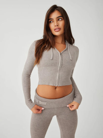 Stella Lounge Set | Dames tweedelige set met hoge taille en flatterende pasvorm