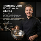 Henry C., Michelin Star Chef, met de titanium pan