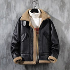 Men's Fleece-Lined Jacket Lambswool Lining – Casual Fit