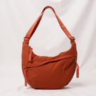 Women's Nylon Crossbody Bag with Multiple Zip Pockets