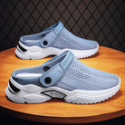 Men's Slip-On Sandals with Contoured Footbed and Non-Slip Rubber Outsole