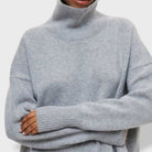 Women's Swan Neck Jumper - Soft Knit Pullover