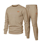 Men's 2 Piece Sweatsuit Set – Textured Jacquard Jacket & Pants