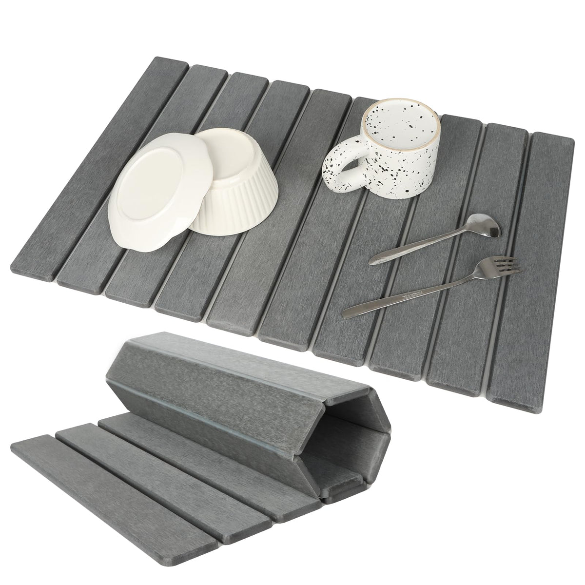 Diatomite Stone Drying Mat - Quick-Dry Absorbent Countertop & Bath Mat