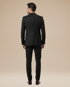 Men's Two-Piece Tailored Suit – Stretch Fabric Slim Fit